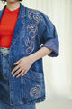 Vintage 1980’s paisley embroidered denim jacket