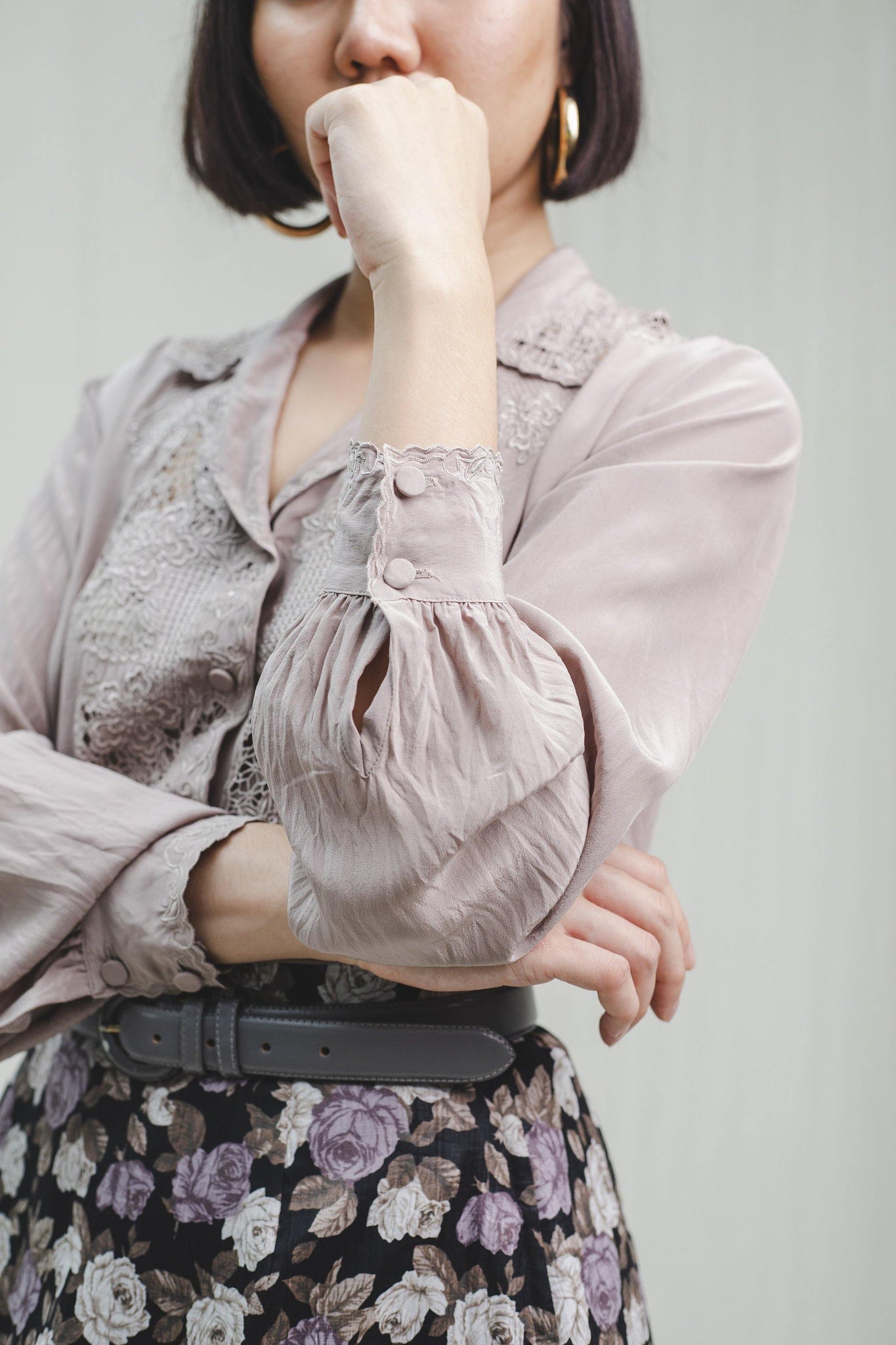 Pure silk vintage blouse - Sugar & Cream Vintage