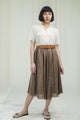 Skirt l Dark brown cotton skirt - Sugar & Cream Vintage