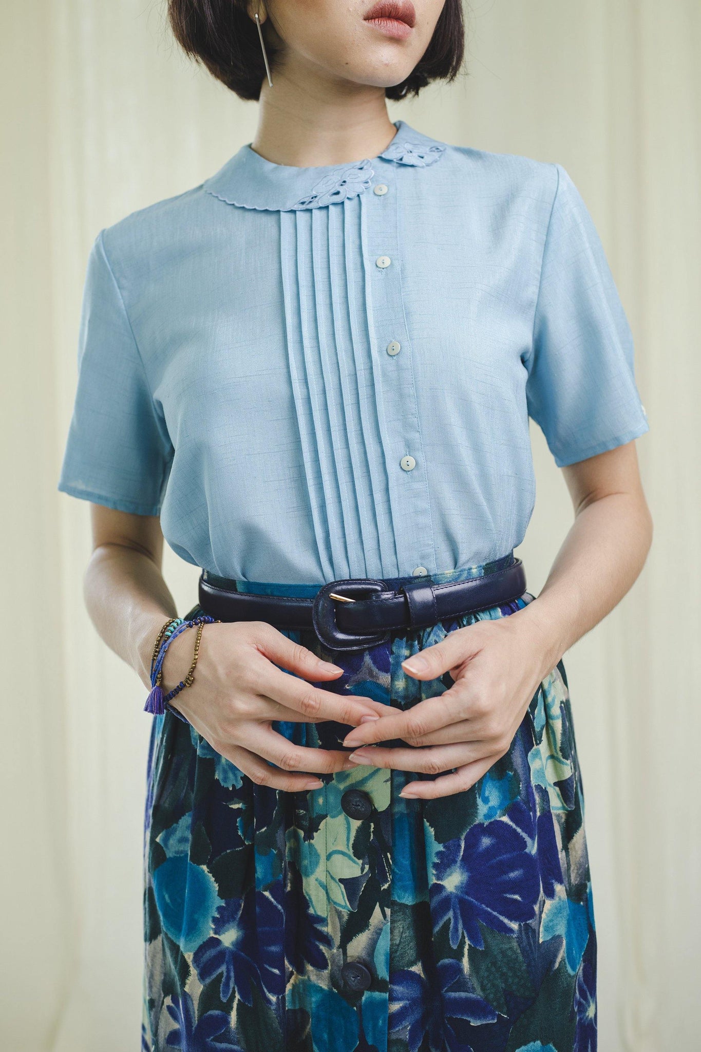 Skirt l Floral cotton skirt - Sugar & Cream Vintage