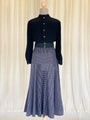 Vintage 80s plaid vintage midi skirt