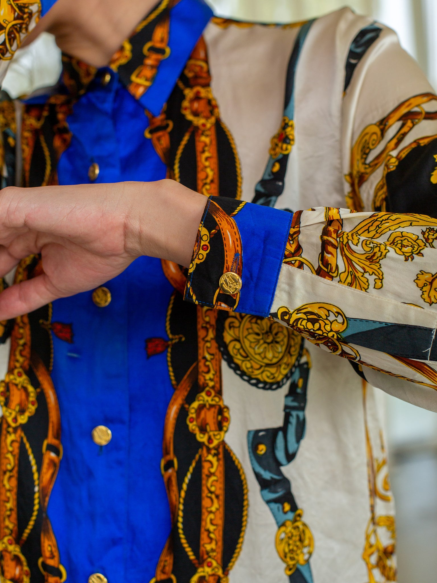 Baroque Vintage Silk vintage blouse